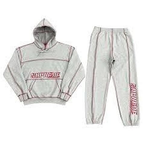 grey supreme tracksuit